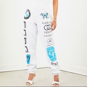 Brand new girls tour logo sweats